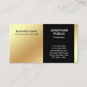 Carte De Visite Sophistiqué Black White Design Entreprise moderne