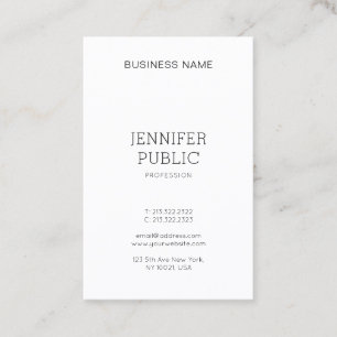 Carte De Visite Sophistiqué Design simple Moderne Plaine tendance