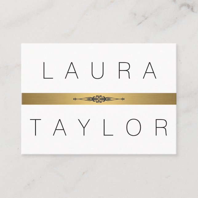 Carte De Visite Sophistiqué et Gold Lux (Devant)