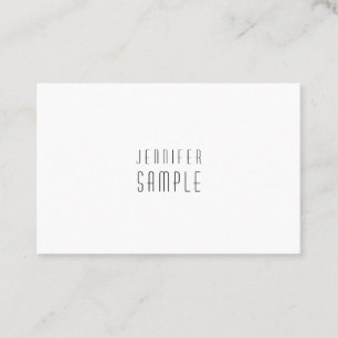 Carte De Visite Sophistiqué Moderne Minimal fin mince lisse