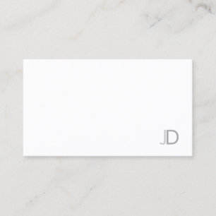 Carte De Visite Sophistiqué Monogramme Sophistiqué Moderne Sleek P