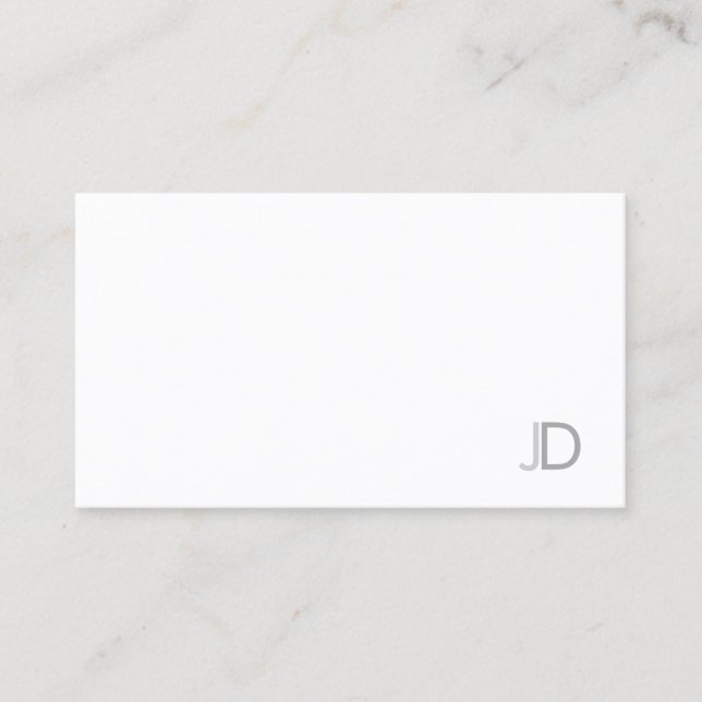 Carte De Visite Sophistiqué Monogramme Sophistiqué Moderne Sleek P (Devant)