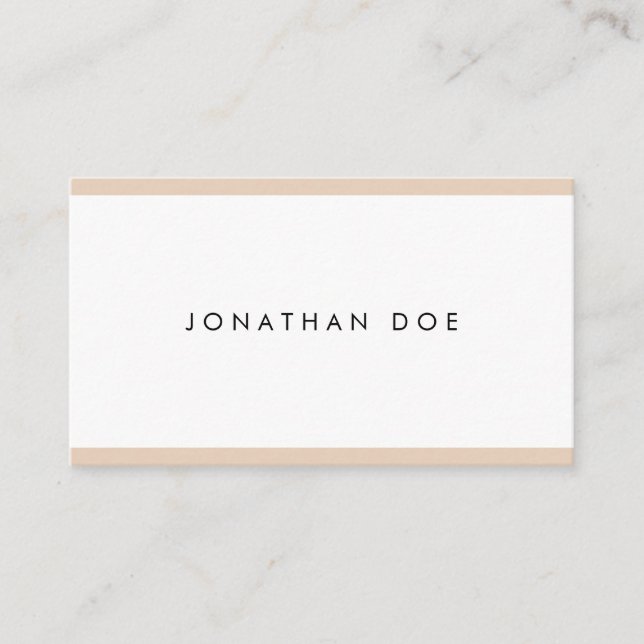 Carte De Visite Sophistiqué professionnel minimaliste cool (Devant)