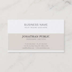 Carte De Visite Sophistiqué Simple Moderne Plaine Luxe tendance