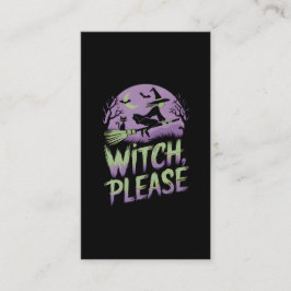 Carte De Visite Sorcière S'Il Vous Plaît | Festival d'Halloween