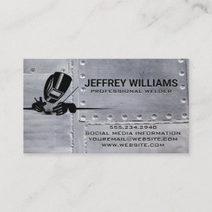 Carte De Visite Souder Travailler en Boutique   Rivets métalliques