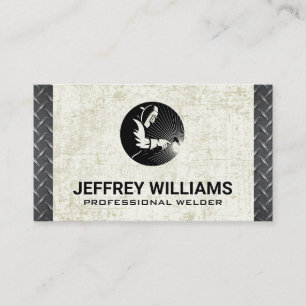 Carte De Visite Soudeur   Grunge   Acier diamant