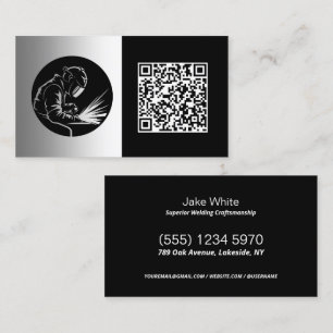 Carte De Visite Soudeur QR personnalisé