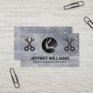 Carte De Visite Soudeur   Rivets métalliques   Dépouille