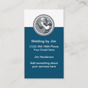 Carte De Visite Soudure de construction rétro