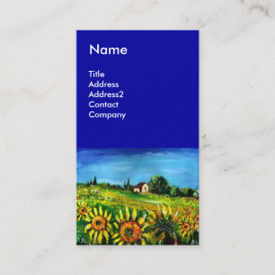 Carte De Visite SOUFFRANCES ET CAMPAGNE EN TOSCANE - ITALIE Bleue