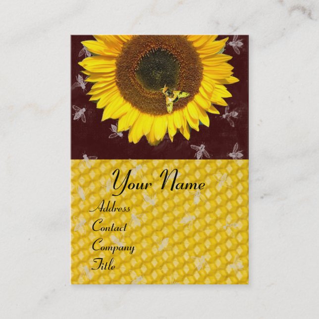 CARTE DE VISITE SOUFFRE ET HONEY BEE, MAINTIEN DE L'OEUVRE, OEUVRE (Devant)