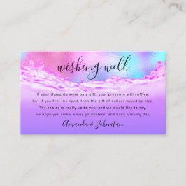 Carte De Visite Souhaitez Bien Pour L'Argent Cadeau Dollar Mariage
