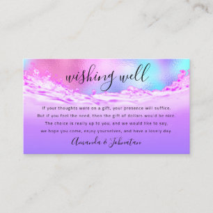 Carte De Visite Souhaitez Bien Pour L'Argent Cadeau Dollar Mariage