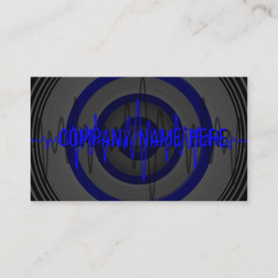 Carte de visite Sound Blue Dark "Company Name"
