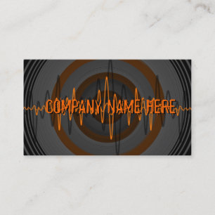 Carte de visite Sound Orange Dark "Company Name"