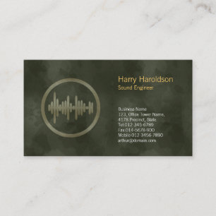 Carte de visite Sound Wave Icon Sound Engineer