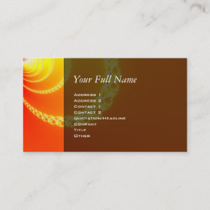Carte De Visite Sound Waves Fractal Art