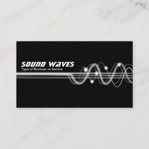 Carte De Visite Sound Waves II - Noir