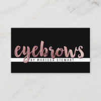 Sourcils simples de traçage d'or rose moderne chic