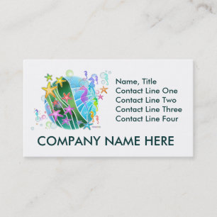 Carte de visite - sous l'art de bruit de mer