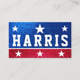 Carte De Visite Soutenez Kamala Harris 2024 Progrès et unité