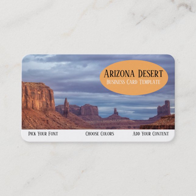 Carte De Visite Southwestern Monument Valley Arizona (Devant)