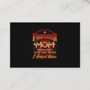 Carte De Visite Soutien aux pompiers - Fireman Fier Maman