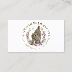 Carte De Visite Soutien pour les soins aux chats ayant des besoins