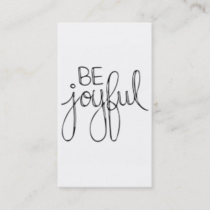 Carte De Visite Soyez Joyeux