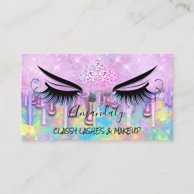 Carte De Visite Spa de maquillage professionnel Eyelash Microblade (Devant)