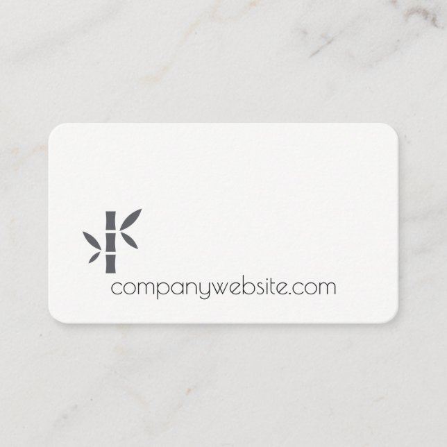 Carte De Visite Spa de paysage bambou (Devant)