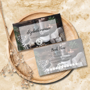 Carte De Visite Spa Handwritten Script Calligraphy Loyalty