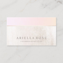 Carte De Visite Spa Ombre Pink Peach et Marbre blanc Salon