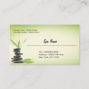 Carte De Visite Spa store business cards