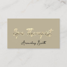 SPA-thérapeute Script Gold QR Code Logo Mint Green