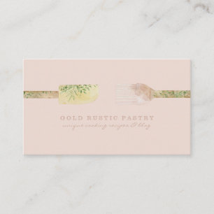 Carte De Visite Spatule cuillère en eucalyptus pour pâtisserie rus