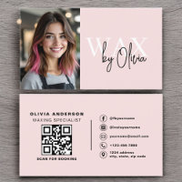 Spécialiste de cire photo Esthéticien QR Code rose