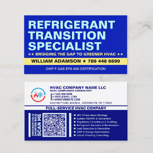 Carte De Visite Spécialiste de la transition des réfrigérants   Se