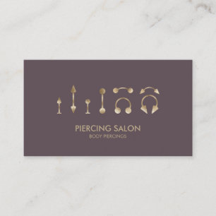 Carte De Visite Spécialiste du piercing Rose Pink