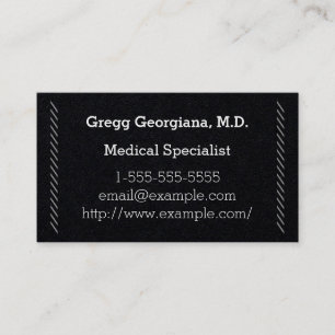 Carte de visite spécialiste Médicale simple et élé