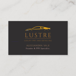 Carte De Visite Spécialiste PPF & de detailing de luxe Black Gold