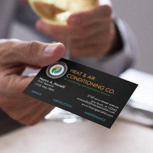Carte De Visite Spécialistes du chauffage et du refroidissement HV