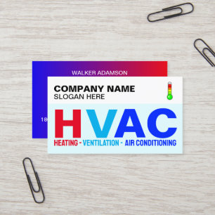 Carte De Visite Spécialistes professionnels (logo moderne) HVAC