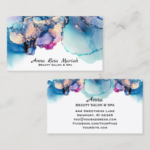 Carte De Visite *~* Spécifications O. Yummy Turquoise Turquoise Go