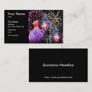 Carte De Visite Spectacle de Feux d'Artifice