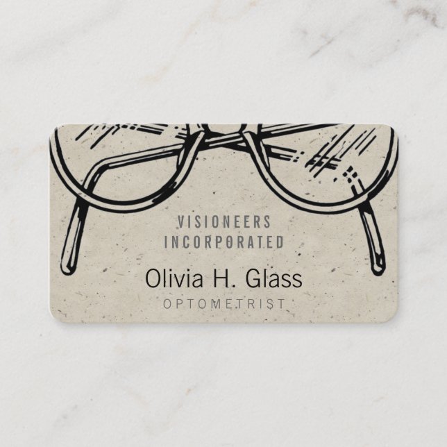 Carte De Visite Spectacles Eyewear Spectacles Speckle (Devant)