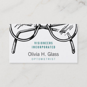 Carte De Visite Spectacles lunettes Vue optique