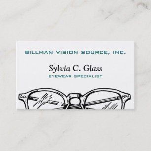 Carte De Visite Spectacles lunettes Vue optique