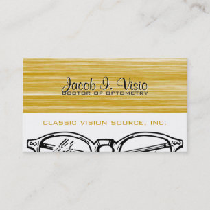 Carte De Visite Spectacles Vêtements Oeil Optométrie Vision Scratc